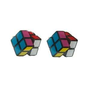  Onyx Art New Rubix Cube Puzzle Game Cufflinks Cuff Links 