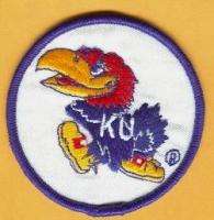   Old issue Kansas Jayhawks 3 inch Stitched Logo Patch   UNUSED STOCK