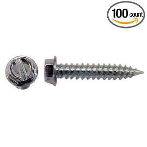 ROC 6118 194 Slotted Hex Washer Head Self Piercing Screw 8 Thd 