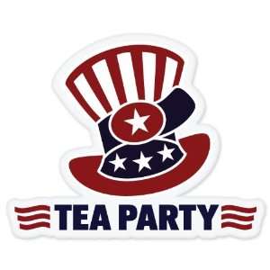  Tea Party car bumper sticker window decal 5 x 4 