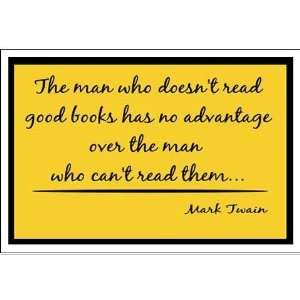  Twain Good Books  yellow Teacher Large Poster by  