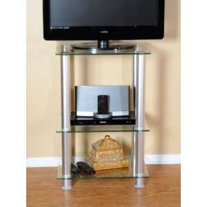 20 Inch Extra Tall Glass and Aluminum LCD and Plasma TV 