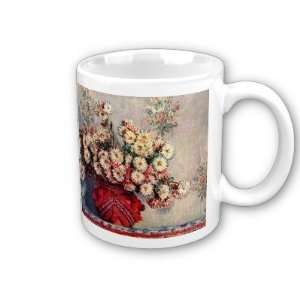  Still Life Chrysanthemums By Claude Monet Coffee Cup 