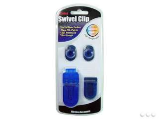 Blue Universal Swivel 4PC Clip (4 in 1)   Sealed Clamshell Package