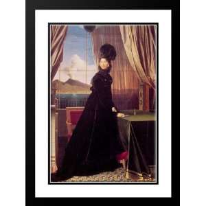 Ingres, Jean Auguste Dominique 19x24 Framed and Double Matted Queen 