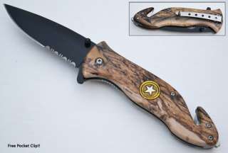   knives heavy duty tactical rescue knife with enamel united states army