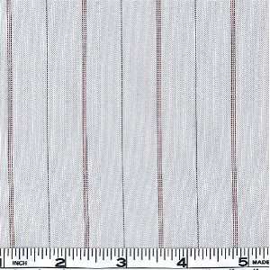  60 Wide Designer Pinstripe Lining Red/Black/White Fabric 