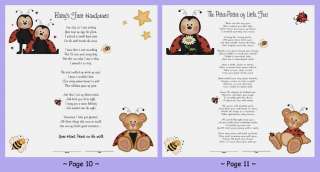 24 BABY SHOWER GIFT PREMADE LADYBUG BEAR SCRAPBOOK PAGE  