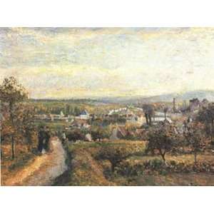     Camille Pissarro   24 x 18 inches   View of Saint Ouen lAumone