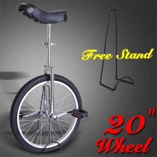 20 Wheel Unicycle w/ Free Stand 1.75 Skidproof Butyl Tire Cycling 