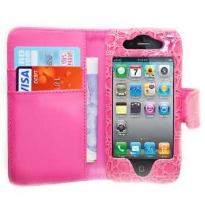    Duo Pack   Apple iPhone 4 4G & iPhone 4S   Pink CROCODILE 