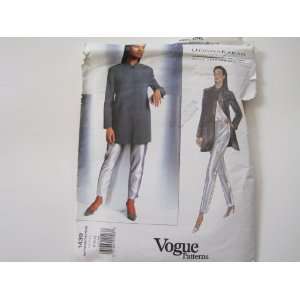 Vogue Pattern 1439 Donna Karan Vogue American Designer Misses Jacket 