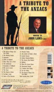 Tribute to the Anzacs CD Hosted by John Laws  