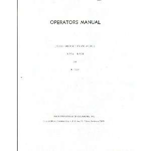   Jacobs R 755 A B Aircraft Engine Operator Manual Jacobs R 755 Books