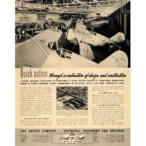  1940 Ad Austin Company Designer Engineer Builder Plane 