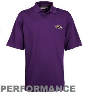 Ravens Golf Shirt  Cutter & Buck Baltimore Ravens Purple Champions 