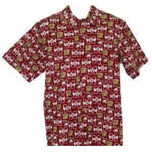   State University M State Bulldogs Hawaiian Shirt Med by Broad Bay