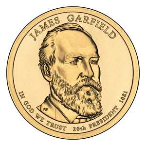2011 P&D JAMES GARFIELD 2 COIN SET UNCIRCULATED  