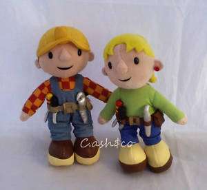 Bob The Builder & Wendy plush set 9 Applause and a Bob the Builder 