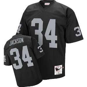  Bo Jackson #34 Black Oakland Raiders Reebok NFL Premier 