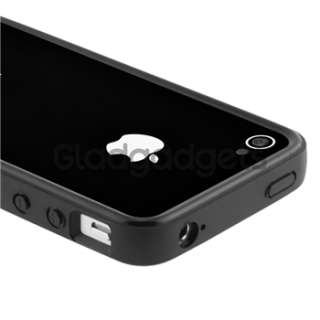 ACCESSORY for Apple iPhone 4S 4 G BLACK COVER+CHARGER+PRIVACY FILM 