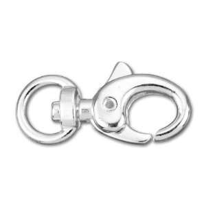  30mm Oval Silver Plated Swivel Lobster Clasp Arts, Crafts 
