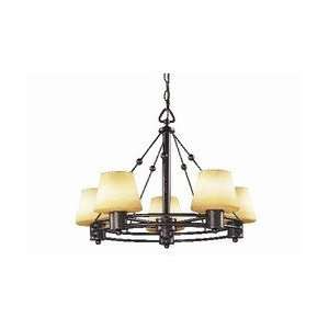 Lumenella Lighting 302 5 Ritz Mid Sized Chandelier Chandelier   Oil 