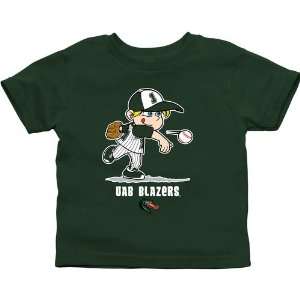  UAB Blazers Toddler Boys Baseball T Shirt   Green Sports 