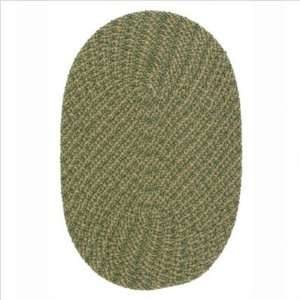  Colonial Mills CX16 Softex Myrtle Green Check Oval Braided 