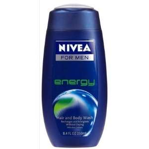  Nivea for Men Energy Body Wash 8.4, oz (Quantity of 5 