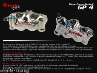 CALIPERS BREMBO RACING GP4 RR RACE PADS NOT INCLUDED  