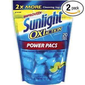  SunLight with Oxi Action Power, Lemon, 20 Ounce (Pack of 2 