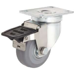 RWM Casters VersaTrac 27 Series Plate Caster, Swivel with Installable 