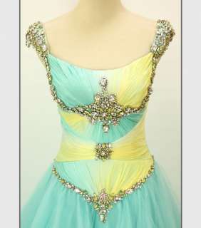   COUTURE Silk $600 Aqua Prom Pageant Formal Gown   BRAND NEW   Size 8