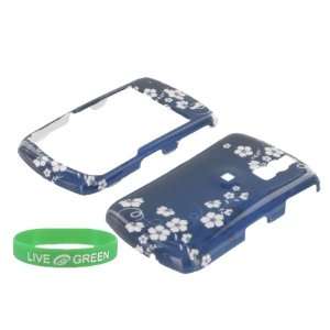  Nightly Flower Design Snap On Hard Case for RIM BlackBerry 