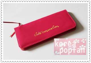 SNSD girls Generation KPOP CANDY COLOR PATENT LEATHER WALLET CARD CASE 