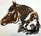 horse arabian stallion western metal art home rodeo rustic lodge