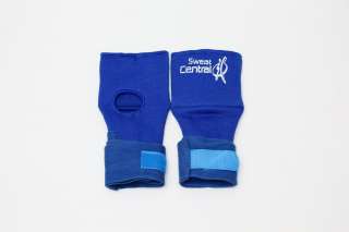 BLUE BOXING HAND GLOVES WRAP   4 MMA PUNCH BAG WORK OUT  