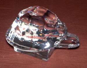 Orrefors Sweden Crystal Turtle New and Unused In Box  