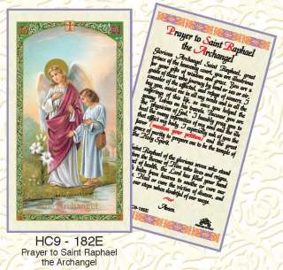 SAINT RAPHAEL THE ARCHANGEL CATHOLIC HOLY CARD(3 CARDS)  
