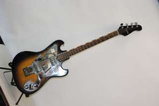 1960s TEISCO AUDITION ELECTRIC BASS VERY COOL W/ RARE ORIGINAL HARD 
