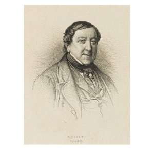  Gioachino Antonio Rossini. Italian Composer in Paris in 