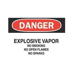 Danger No Smoking Sign,7 X 10in,eng,text   BRADY  