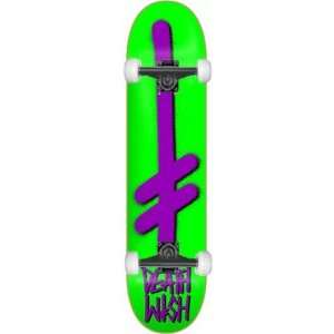  Deathwish Gang Logo Complete Skateboard   8.75 Green 