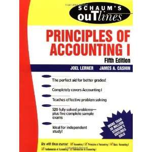   Principles of Accounting I (Schaums) [Paperback] Joel Lerner Books
