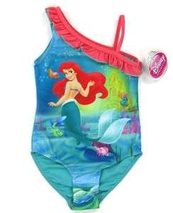 NWT Disney The Little Mermaid Ariel Swimsuit (A) Size 2 9Y  