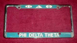 Phi Delta Theta Fraternity License Plate Cover  
