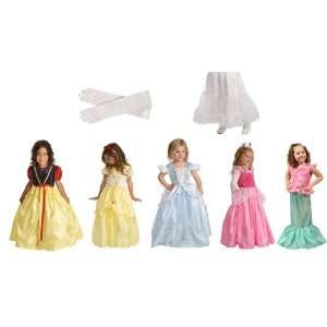 8 Item Bundle Little Adventures Princess Dress Up Costume 