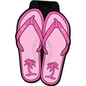 Giant Pink Palm Tree Flip Flops Style Universal Fit Molded Front Floor 