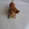 Old Dog Hound Vintage Arpo Romania Fine China Porcelain  